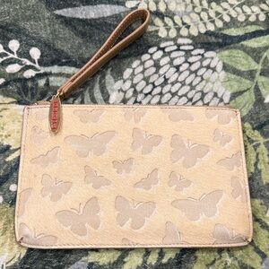 Laborde Butterfly Wristlet Pouch NWOT